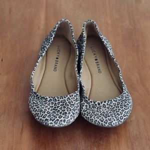 Lucky Brand Leopard Ballet Flats